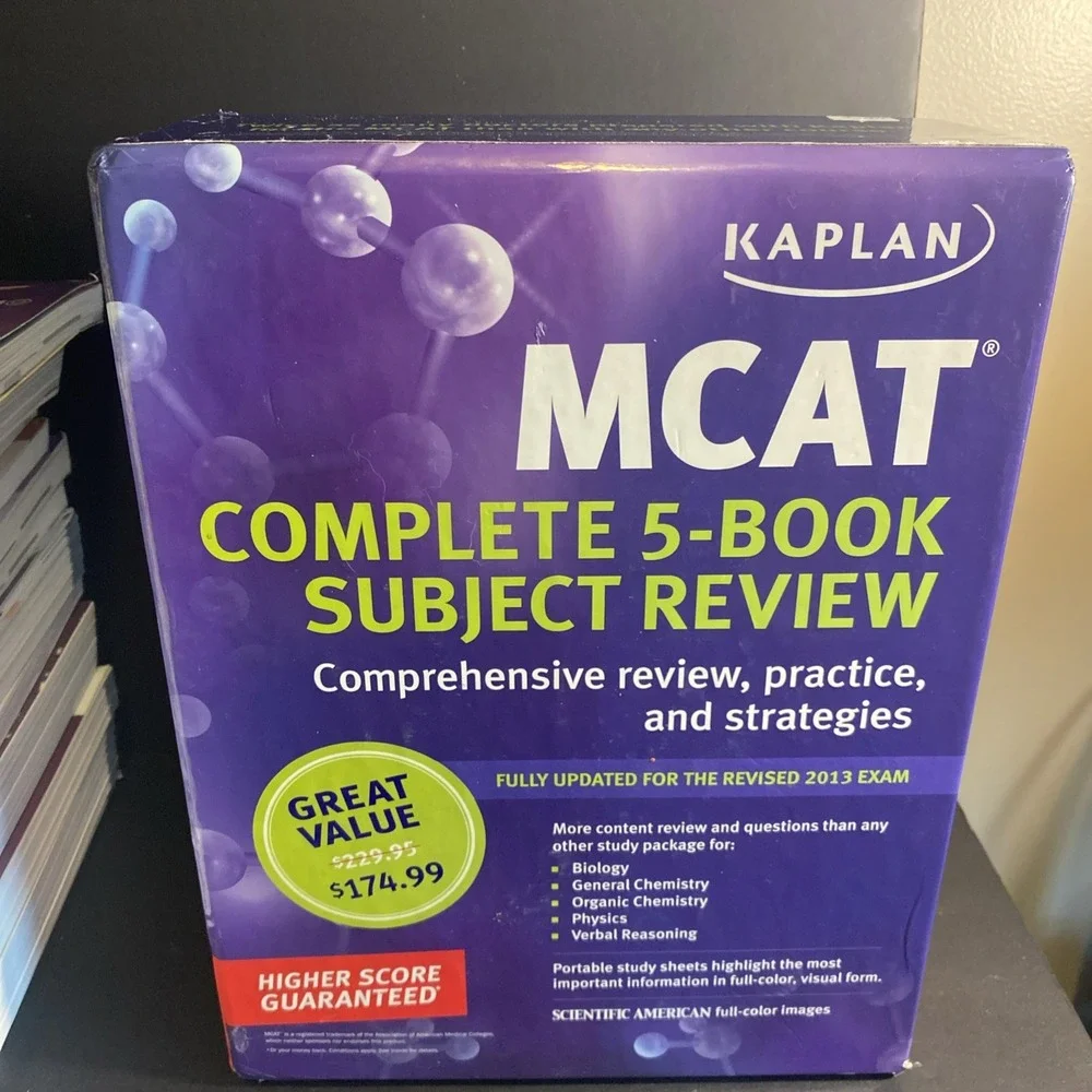 Kaplan MCAT Complete 5-Book Subject - Paperback, by Kaplan - Acceptable n